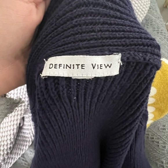 Definite View navy blue button closure cardigan - Picture 6 of 9